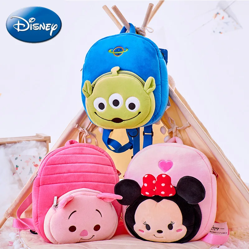Disney мультяшный плюшевый рюкзак Q Meng Сумка с защитой от потери Детская сумка через