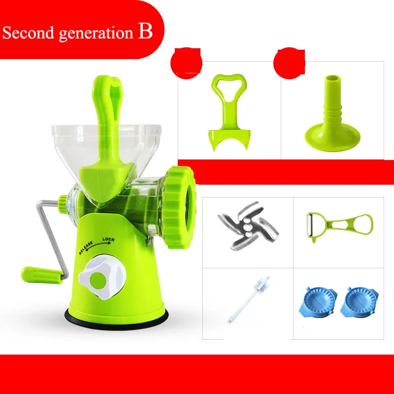 Second generation B Новая бытовая многофункциональная мясорубка лезвие из нержавеющей стали moedor de carne домашняя кухонная машина мясорубка колбаса машина - Цвет: Second generation B