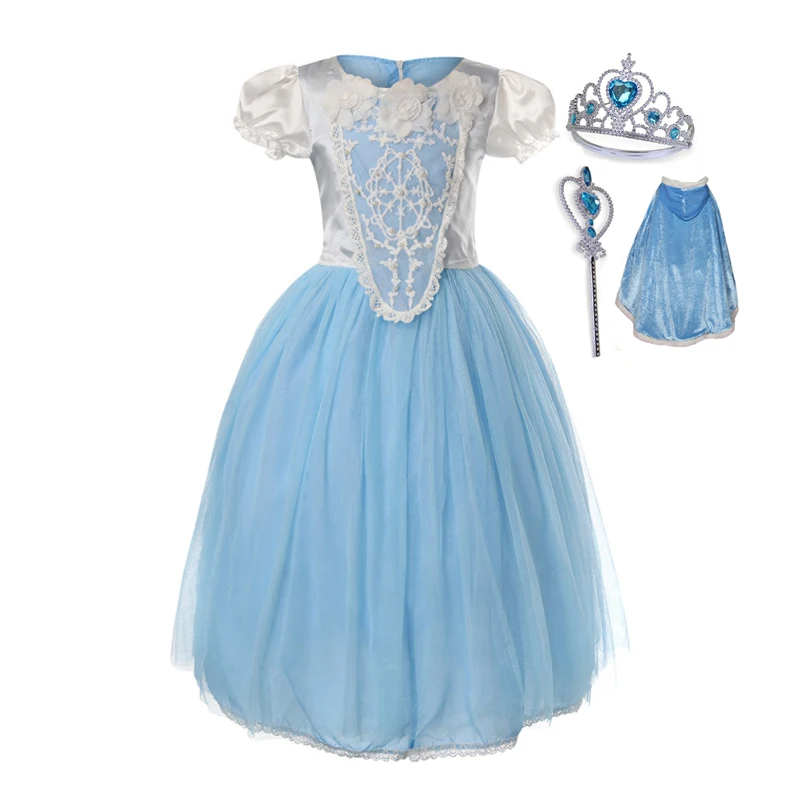 

Girls dress Elsa princess dress Christmas Dresses for girls New Years costume Party kids clothing chilren cosply clothes Tutu