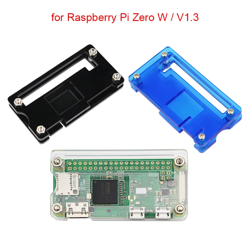 Raspberry Pi Zero W Kit акриловый чехол + теплоотвод головка GPIO дополнительная камера/SD