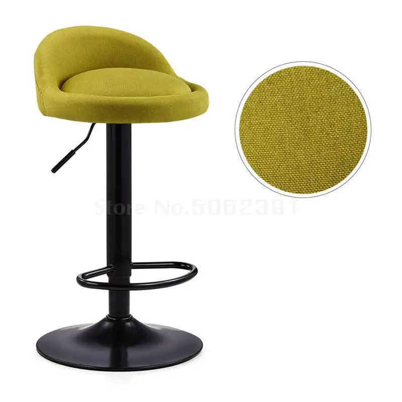 Same as picture14 Bar Chair Modern Simple Bar Chair Lift And Rotate Front Desk Backrest Chair Household High Stand Bar Stool - Цвет: Same as picture14