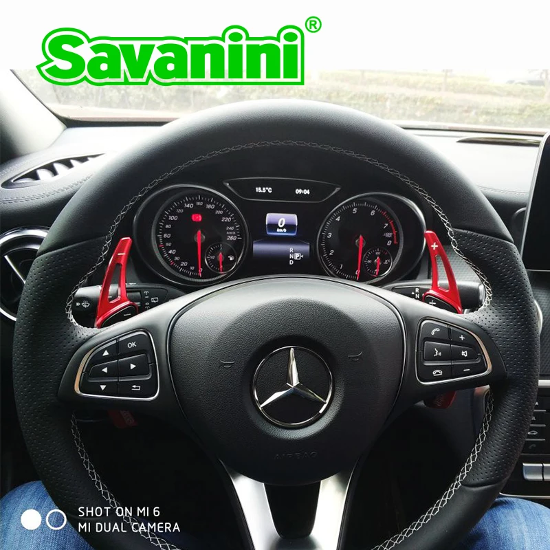 Алюминиевое весло переключения руля Savanini для Benz A B C E G CLA GLA GL ML class W205 W212