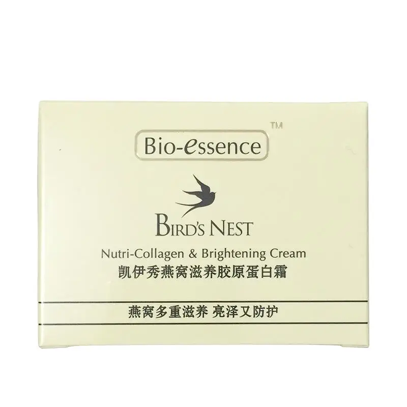 Bio essence Птичье гнездо нутри отбеливающий крем с коллагеном 50 г Глубоко