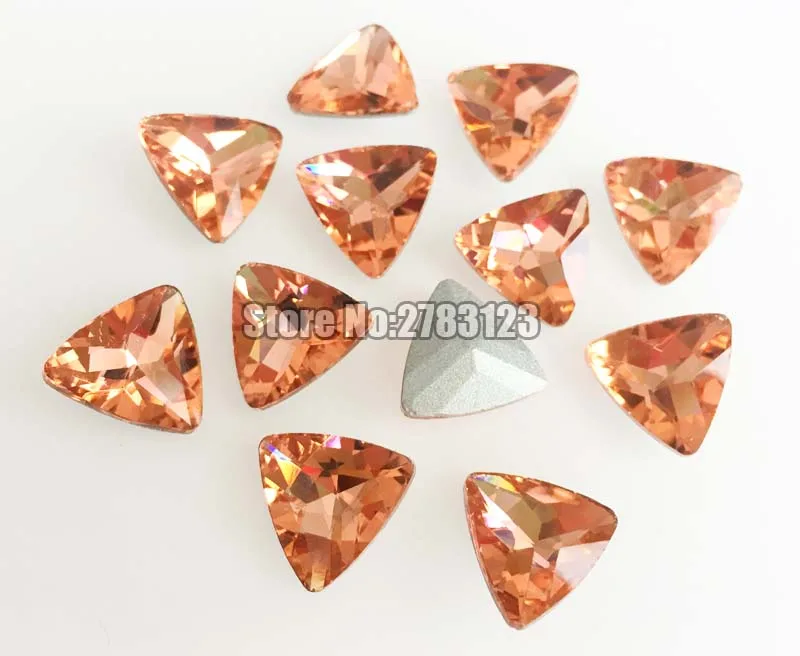 Акварельные красные треугольные Стразы AAA + со стеклянными кристаллами