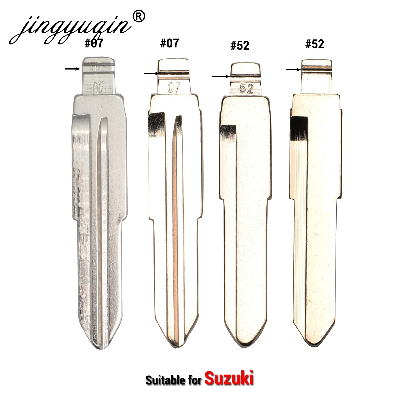 Jingyuqin 15 шт./лот #52 07 # складной раскладной ключ для Suzuki Swift Isuzu No.52 Замена|blade blank|blade
