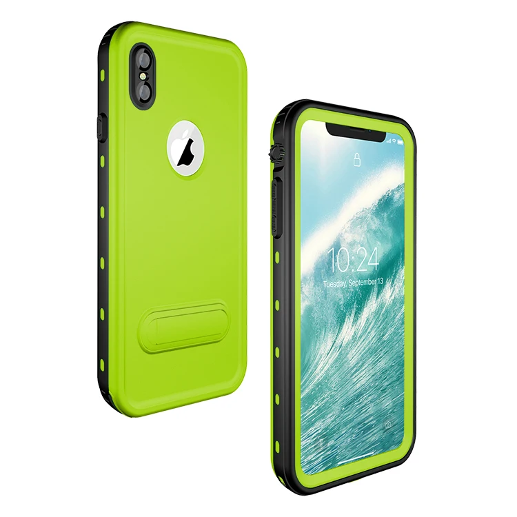 For IPhone XS Max/ iPhone XS/ XR IP68 RedPepper Waterproof Case Diving Underwater PC + TPU Armor Cover With Phone Stand | Мобильные
