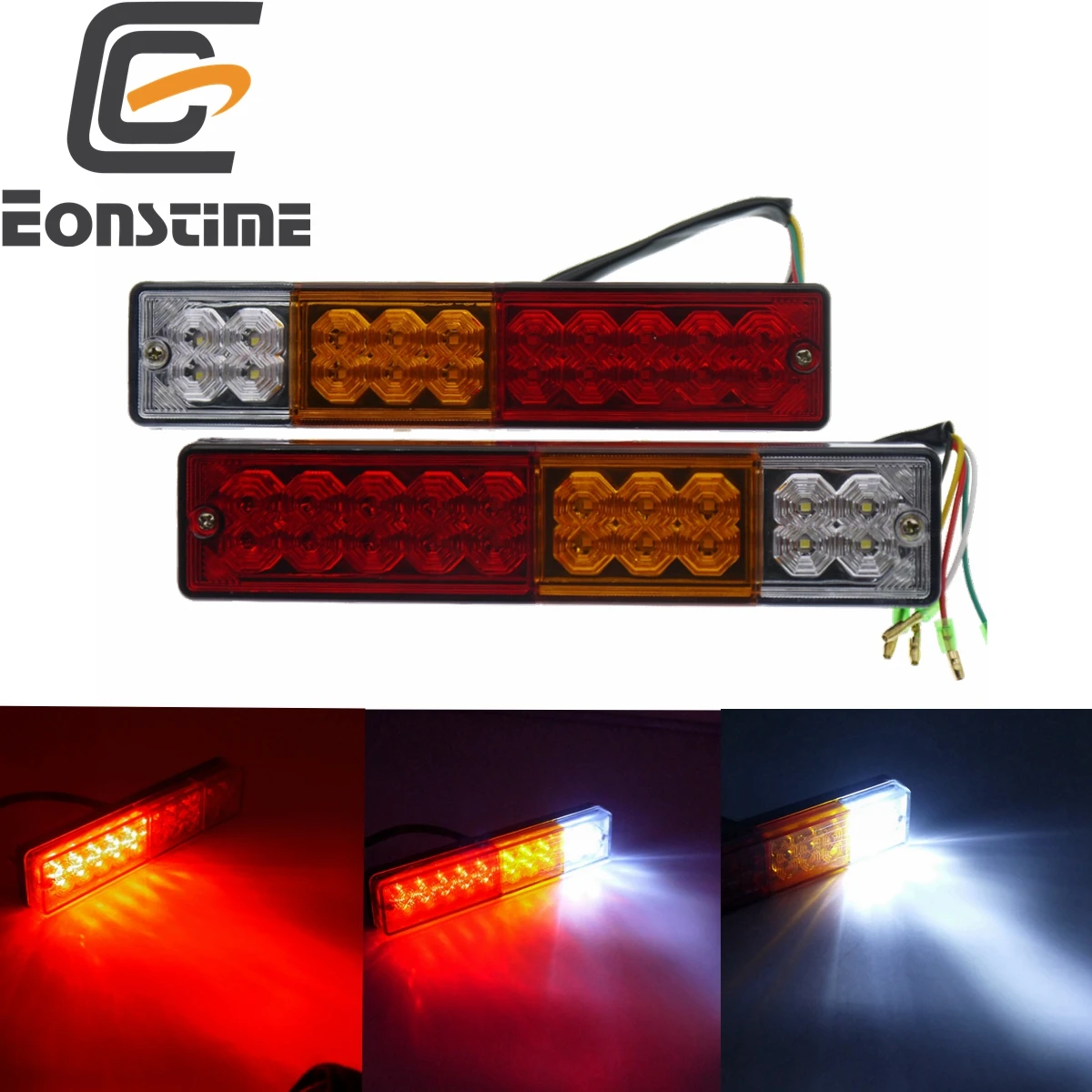 Eonstime 2 шт. фары для трейлеров 20LED Стоп задний тормоз задние фонари поворота индиактор ATV Грузовик Караван aanhanger 12 В