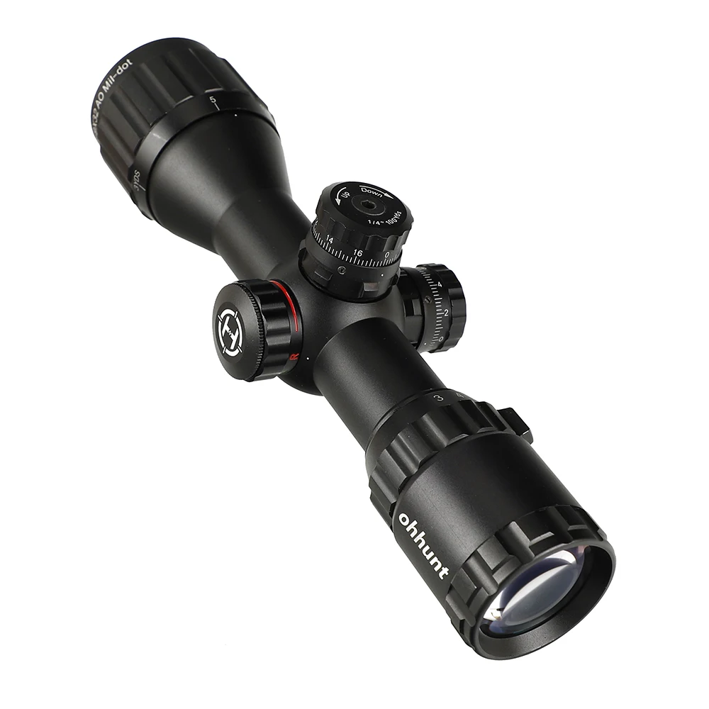 Ohhunt 3-9X32 AOCE Охотничья винтовка прицел 1/2 полумиллиметровая точечная подсветка RG Проволока Сетка Тактическая Оптика прицел с блокировкой башенок