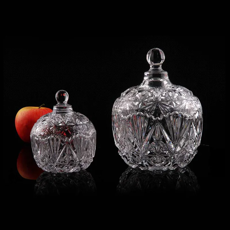 Стеклянные резервуары для хранения конфетных банок варенья пищевые закуски