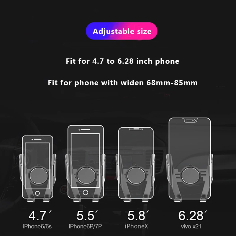 Автомобильный держатель для телефона MEIYI для iPhone XS X XR 8 7 Plus Автомобильный держатель для телефона на лобовое стекло автомобильный держатель вращение на 360 для samsung S9 Plus