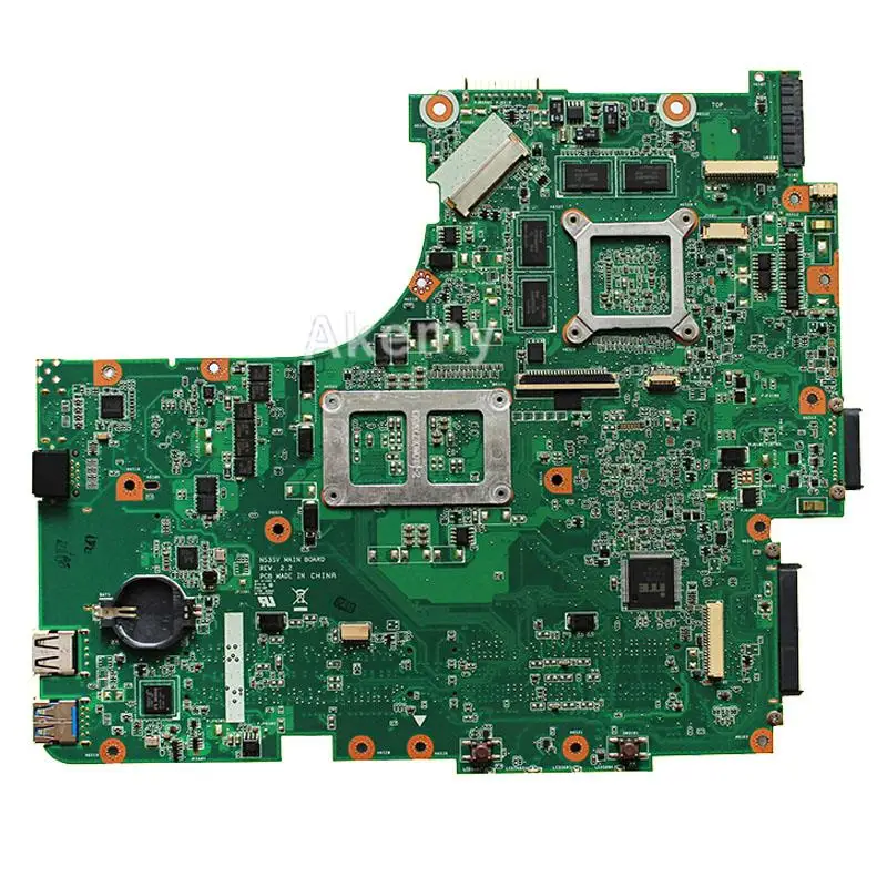 AK N53SV материнская плата для ноутбука For Asus N53SN N53SM N53S N53 тест оригинальная GT540M