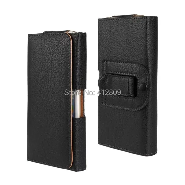 1PCS Fashion Black PU Leather Waist Holder Belt Clip Skin Pouch Cover Case for iPhone 6 6S Cellphone Bags Free | Мобильные телефоны