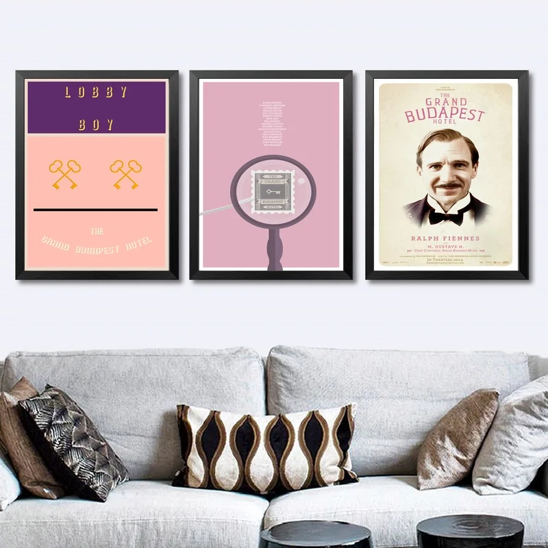Grand Budapest Hotel Movie Poster Настенный декор для стен шелковые печатные художественные