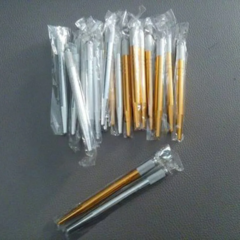 

100 pcs Manual Permanent Makeup 3D Embroidered Eyebrow Tattoo Pen Round Flex Needle Lock-Pin Machine Tebori Microblading Pen