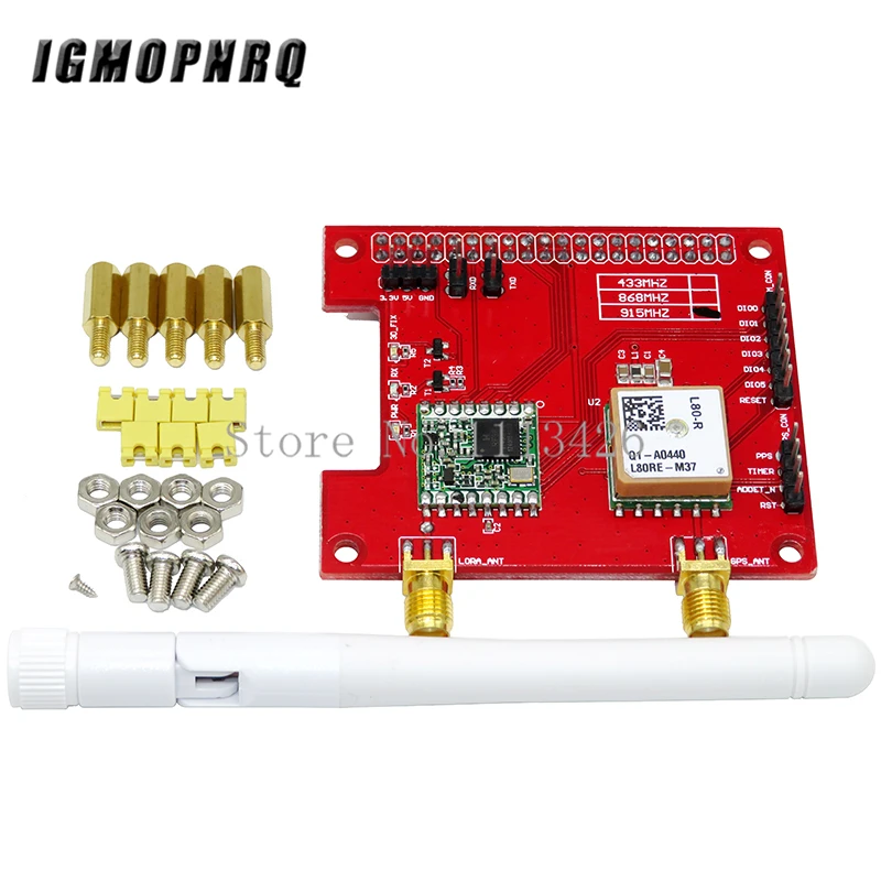 Lor GPS HAT версии V1.0 Lora/GPS _ это модуль оплаты для LoRaWan и ues с Raspberry Pi 433/868/915