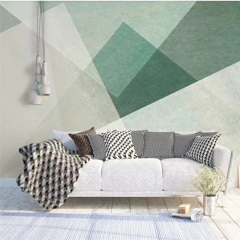 Обои на заказ 3d фотообои скандинавские Ретро геометрические абстрактные формы