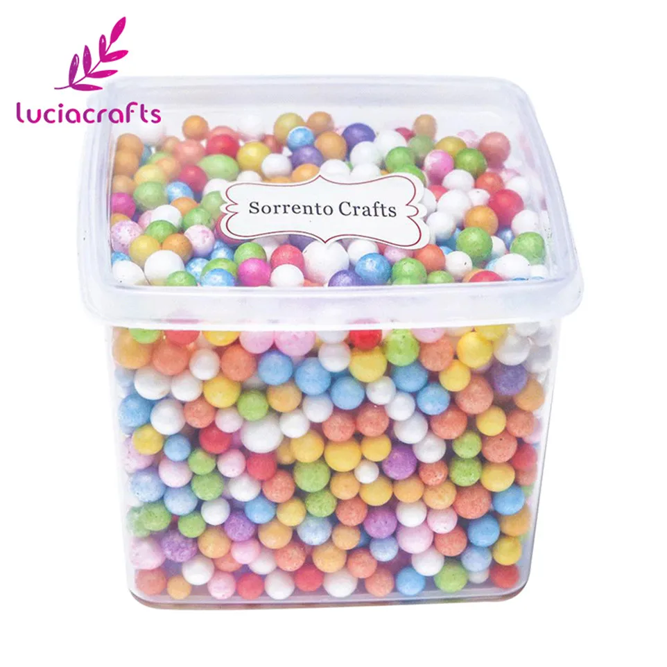 Lucia crafts 1 кор./лот(около 1500 шт) для детей возрастом от 5 до 10 мм Мини пенопластовые шарики для свадьбы/вечерние для художественного оформления ногтей, ручная работа аксессуары Z0102