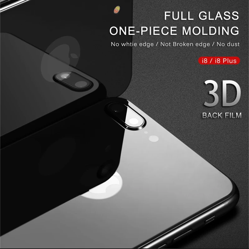 3D изогнутая задняя крышка из закаленного стекла для iPhone 7 8 Plus X 10 Xs Max XR полное покрытие защитная пленка усиленная защита от царапин