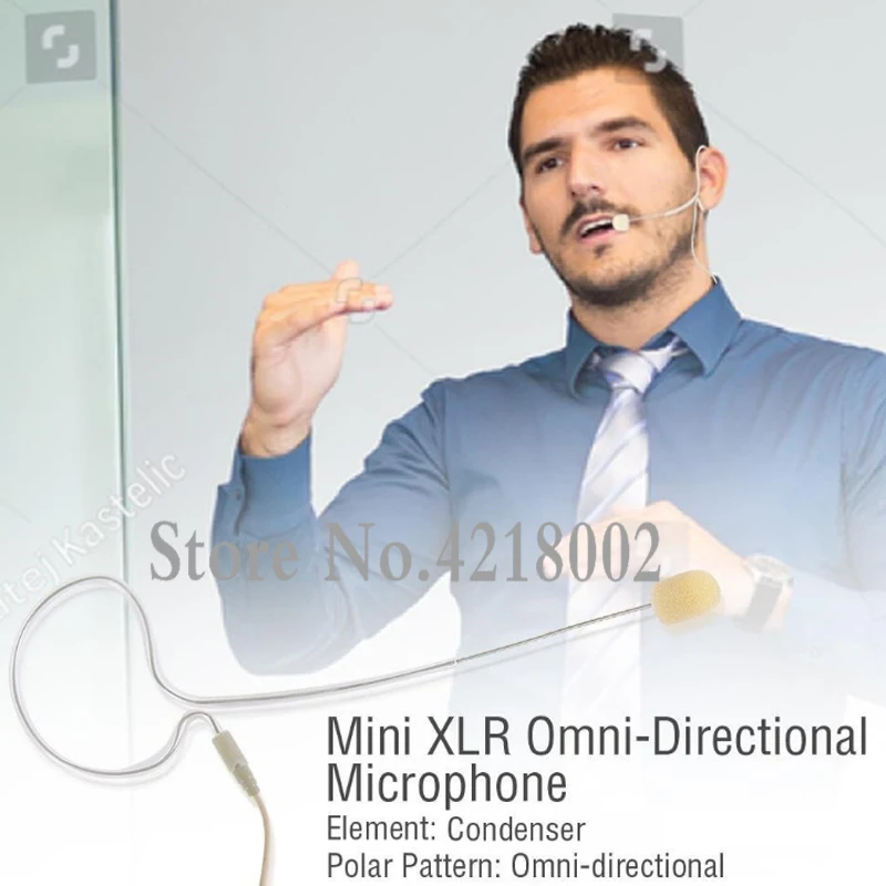 Конденсаторный микрофон для наушников 4 контакта XLR | Электроника