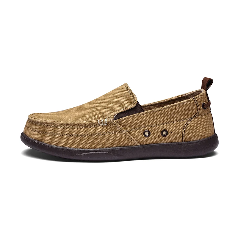 Men's Loafers Casual Canvas Shoes Men Light Summer man Fashion Slip On Moccasin Homme Yellow Blue Grey Size39-44 | Обувь