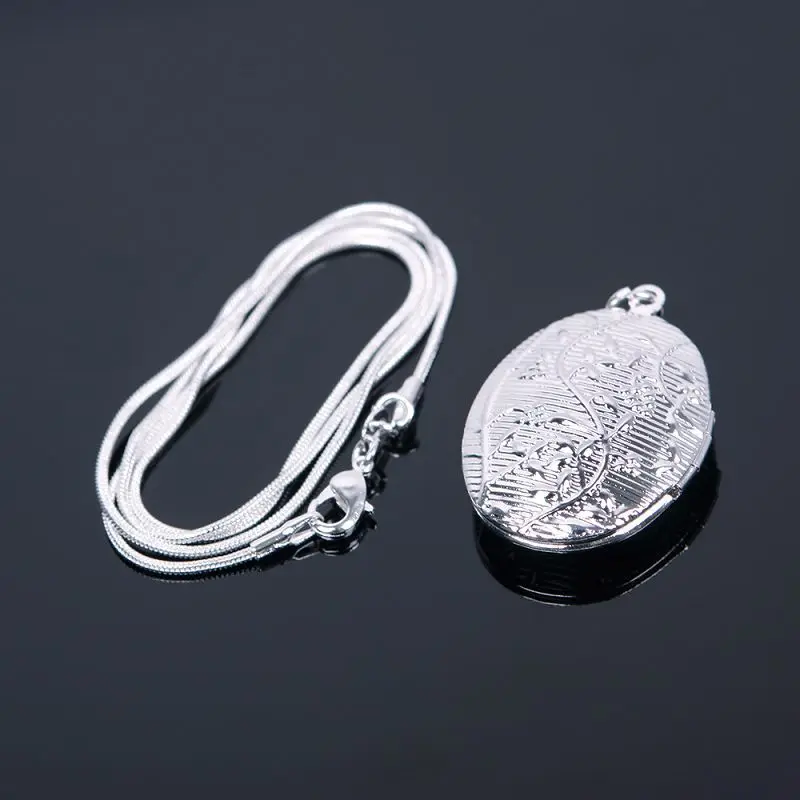 Модные украшения кулон с фото винтажный стиль длинная цепь ожерелье серебряным
