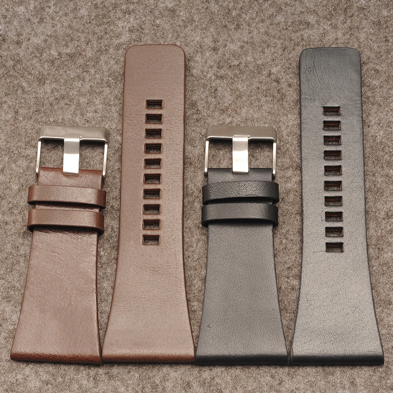 Leather strap for DZ1405 Strap 26 28 30 32 |34mm calfskin watch accessories
