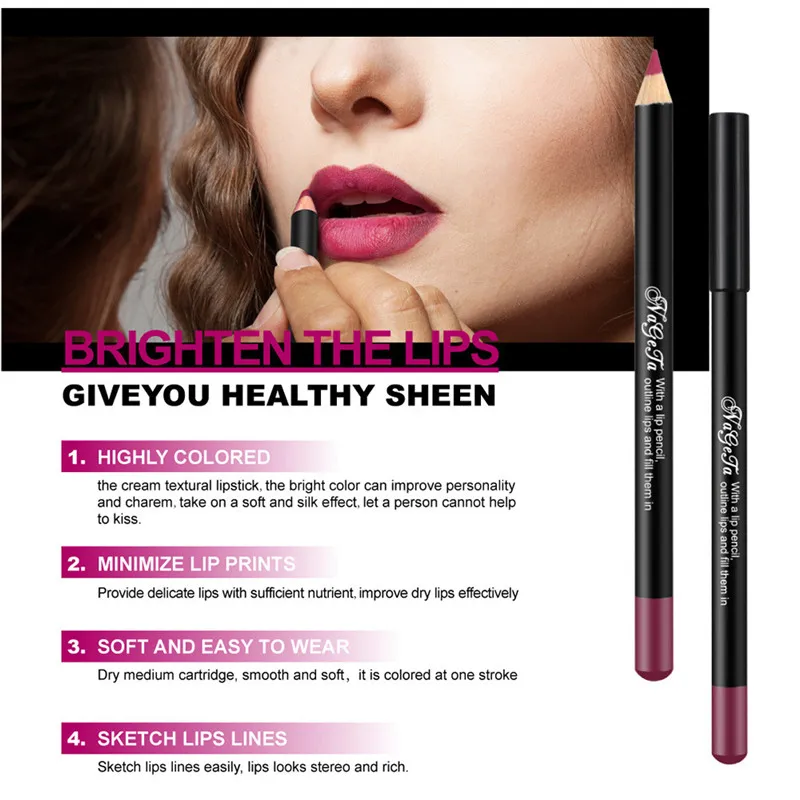 1 шт. новинка карандаш для губ водостойкий стойкий натуральный контур линии