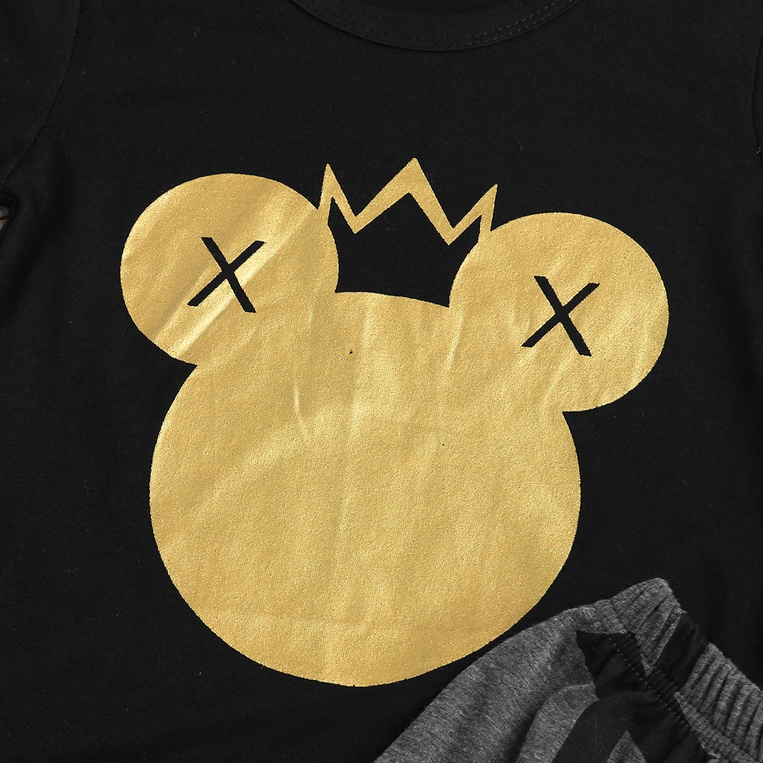 Новая детская футболка с мышкой для маленьких мальчиков и девочек + штаны