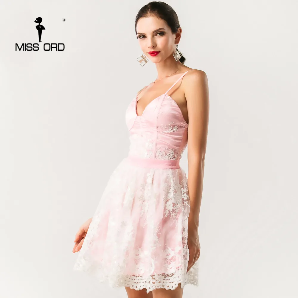 Платье Missord с треугольным вырезом кружевное без рукавов FT4367 2020|halter dress|dresses free