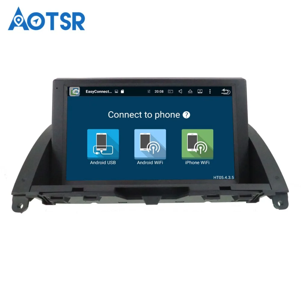 Aotsr Android 8 0 автомобиля gps Navi для Mercedes Benz C Class W204 C200 2007 ~ 2014 радио аудио и видео