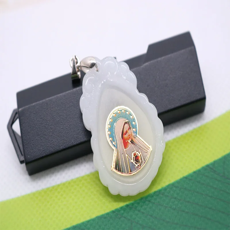 Подвеска с католической звездой в стиле девственницы дневного света. Синий