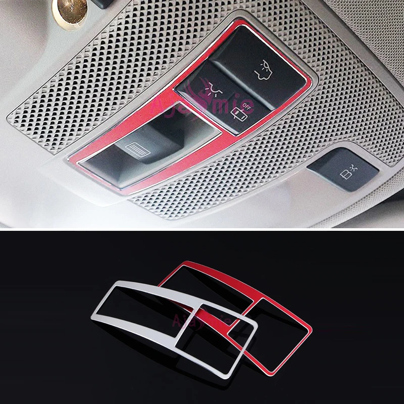 

For Mercedes Benz AMG GLA CLA A B Class Reader Lamp Cover Interior Moulding Trim Chrome Car Styling Accessories