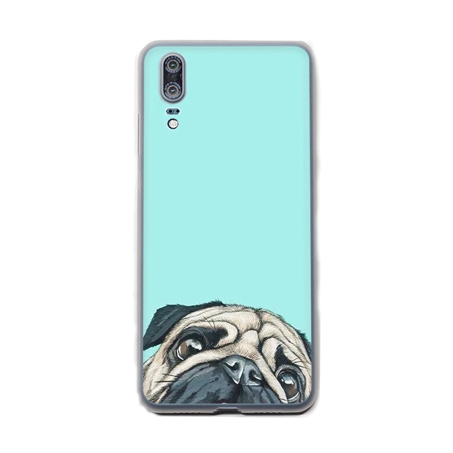 Чехол Desxz I love pugs для Huawei P8 P9 P10 Lite P20 P30 P2 Pro Жесткий Чехол|Чехлы-накладки| |