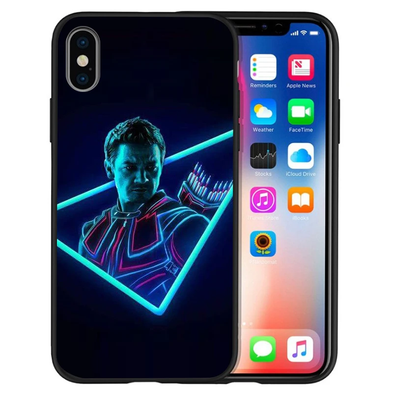 Роскошный чехол Marvel Мстители Супергерои Дэдпул Человек-паук для Apple iPhone X чехол 7 8 6 6S Plus 5 5S SE XS MAX XR Etui Coque - Цвет: 14