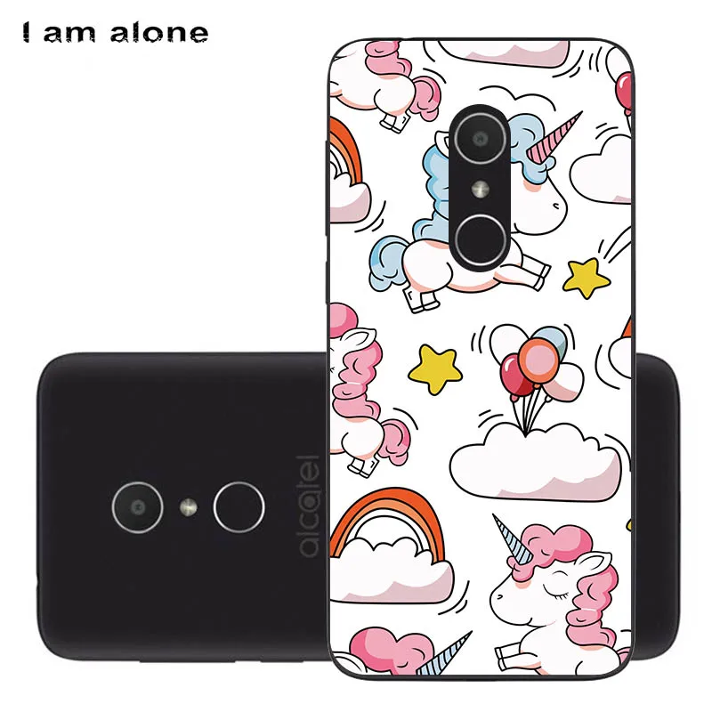 Solf TPU HH42 Чехол для телефона I am alone для Alcatel 1X 5059A 5059D 5059I 5059J 5059T 5,3 дюйма, Модный милый цветной Чехол для мобильного телефона из ТПУ - Цвет: Solf TPU HH42
