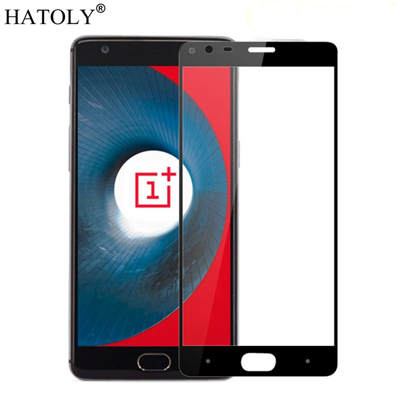 Закаленное стекло HATOLY 5D One Plus 3 T защита для экрана OnePlus жесткое полностью
