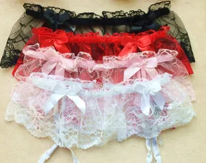 Горячие размера плюс большой размер XXL сексуальные женские цветочные кружева подвязки пояс белье подтяжки прозрачные бедра высокие чулки колготки нижнее белье