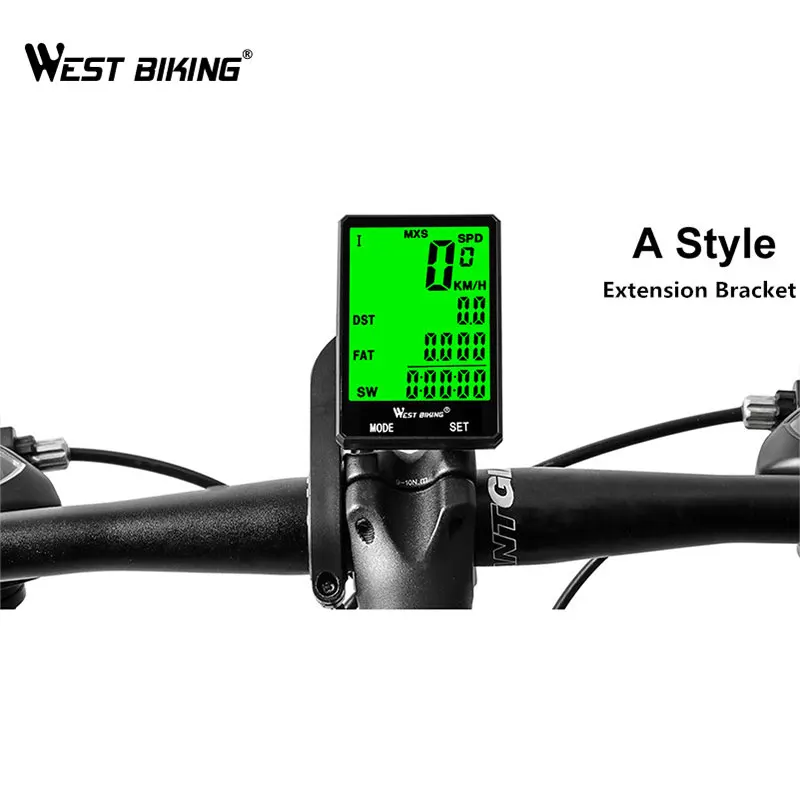 WEST BIKING подсветка цифровой велосипедный компьютер беспроводной Sired Компьютер