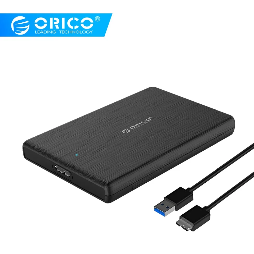 ORICO 2,5 дюймовый чехол для HDD 2189U3 USB3.0 Micro B внешний жесткий диск Корпус высокоскоростной чехол для SSD Поддержка UASP SATA III