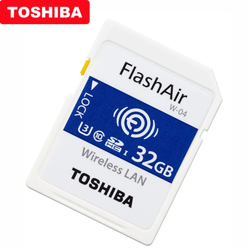 TOSHIBA Flash Air W-04 карта памяти 32 Гб 64 WIFI SD 90 МБ/с./с Беспроводная LAN Карта Tarjeta sd Carte для