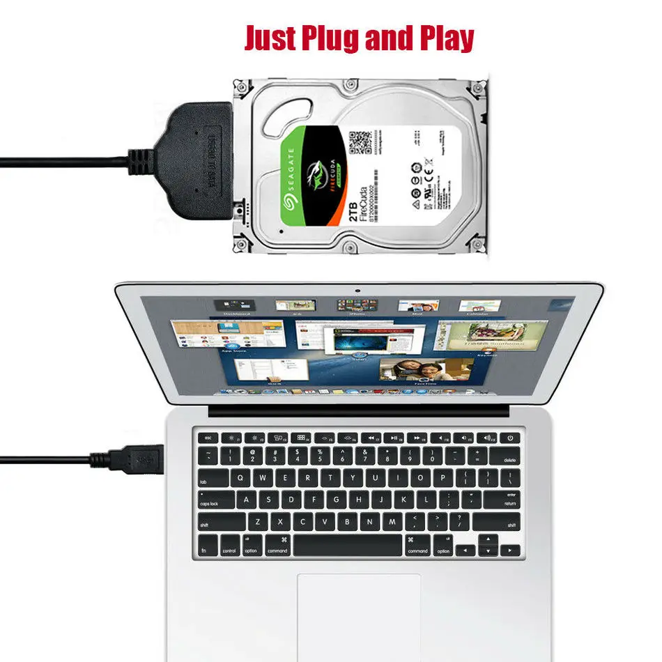 USB 3 0 к SATA 22 Pin 2 5 дюйма Жесткий диск SSD адаптер кабель питания данных Высокое