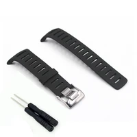 100 natural rubber watch band strap accessories for suunto t1 t3 t4 series watchband replace 2pcs screwdriver