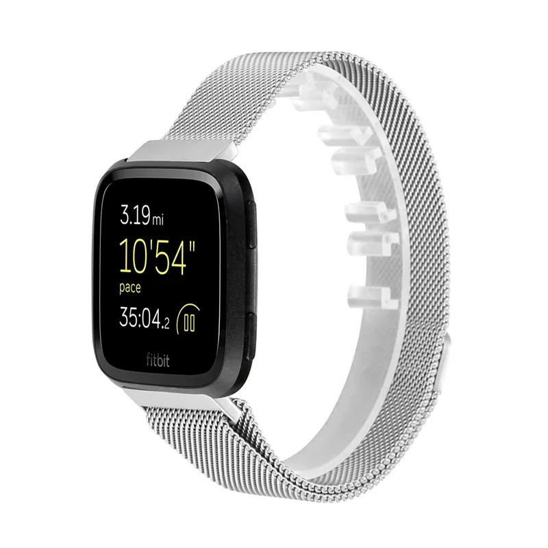 Металлический Браслет Fitbit Versa для магнитные петли Milanese Lock женщин и мужчин браслет