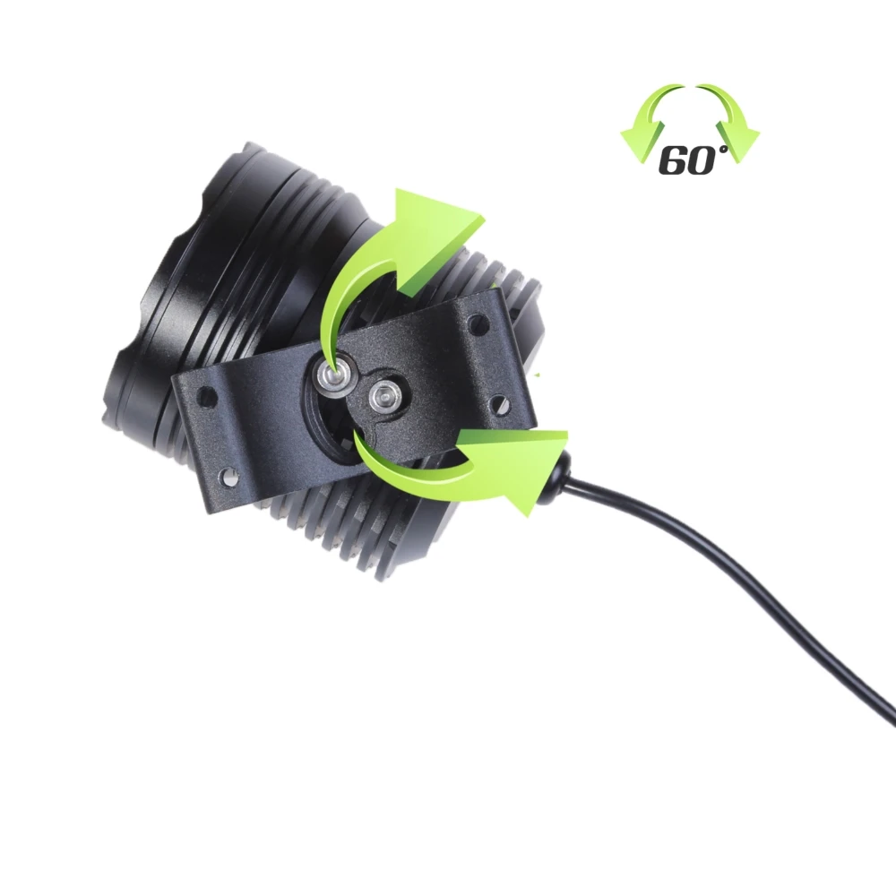 BOSMAA 2xM201 Moto белый 4800LM MX L2 светодиодный мотоцикл фара противотуманная точечная