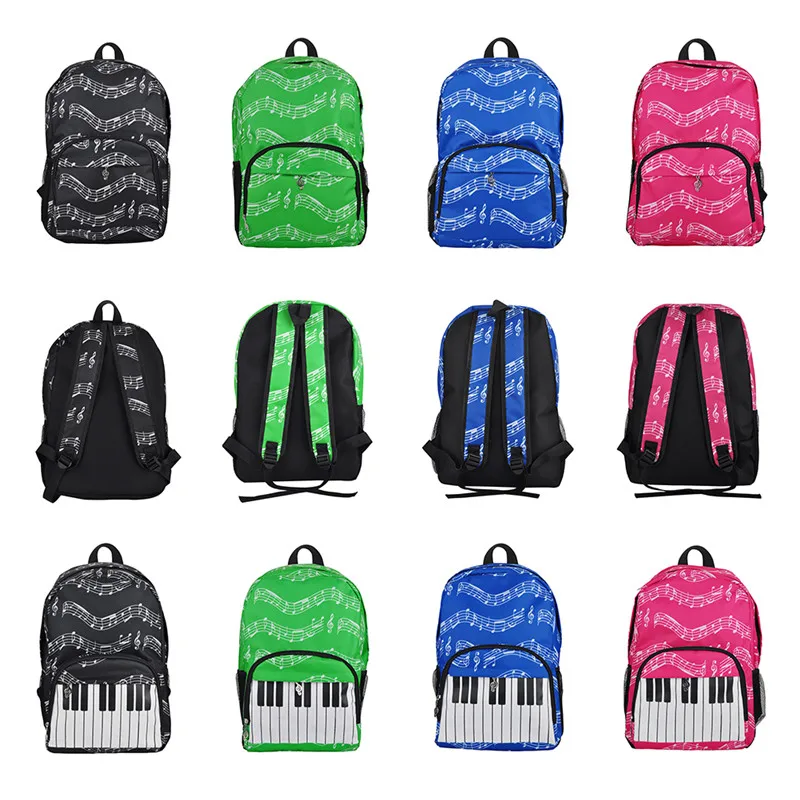 20 35L Music Bag Oxford Cloth Symbol Score Piano Keyboard Stave Version Musical Notation Sheet Backpack|sheet music bag|backpacking backpackbackpack