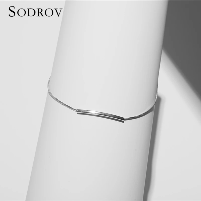 Новое поступление милое серебро простое ожерелье с подвеской женское