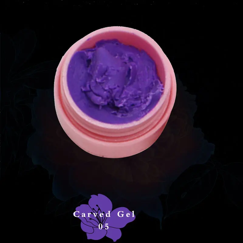 Carved Gel 05 Роскошный Гель-лак для ногтей, 1 шт., акриловый рисунок, УФ, цветной, для рисования, кончик для ногтей, сделай сам, дизайн ногтей/3D резное моделирование, скульптура, Гель-лак - Цвет: Carved Gel 05