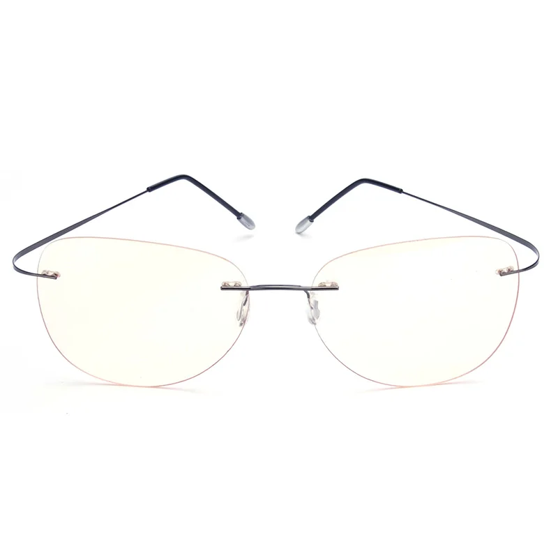 Очки с защитой от синего светильник и излучения без оправы|rimless titanium|computer glassescomputer