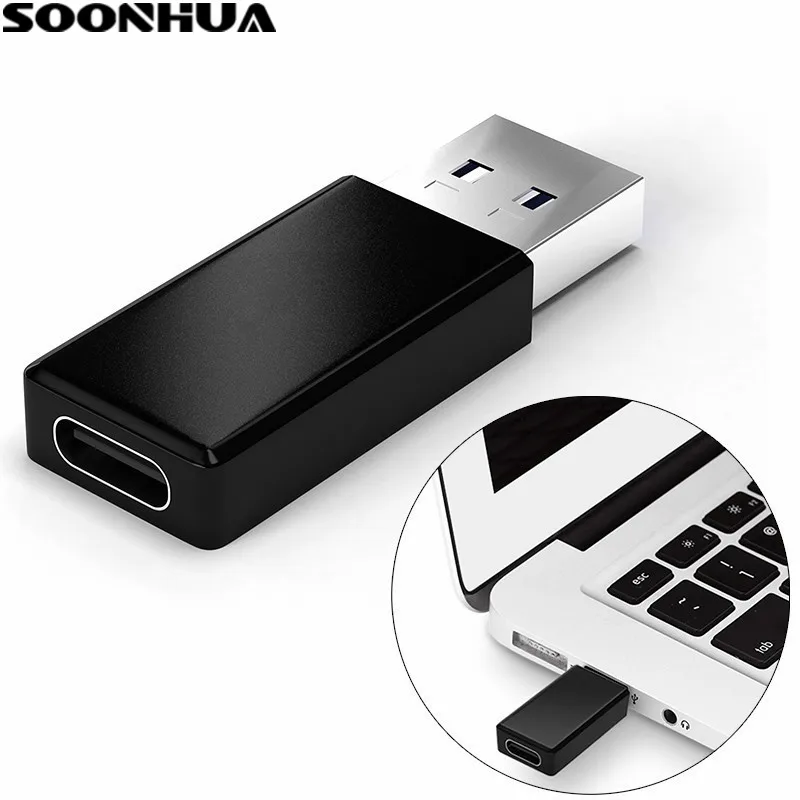 Мини конвертер USB 3 0 SOONHUA адаптер для кабеля Type C быстрое переключение линия
