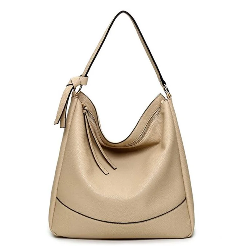 Для женщин Вместительные сумки кожаная сумка кисточкой плеча большая женский